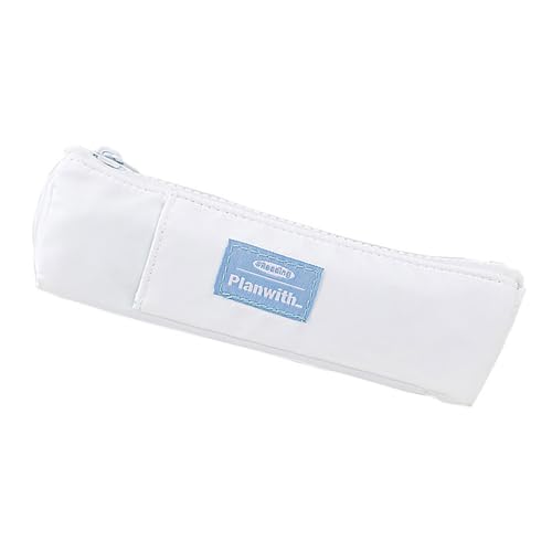 Journal Pencil Bag Notebook Stifthalter mit verstellbarem Gummiband Federmäppchen für Hardcover Notizbücher Journal Tasche Notebook Stifthalter mit verstellbarem Gummiband Make-up, weiß von TENYELE