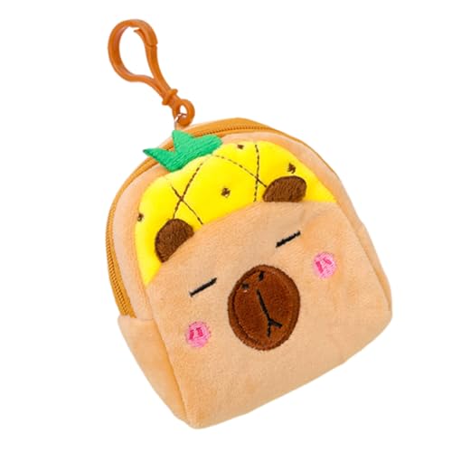 Kopfhörerspeicherbeutel Für Mädchen Und Frauen Ändern Geldbeutel Data Kabelspeicher Hülle Cartoon Capybara Plüschmünze Geldbörse Plüschhalte Capybara Münzohrohrhörer Bag Beutel Kinder Kinder von TENYELE