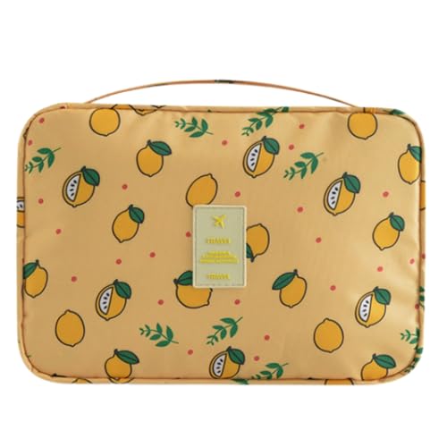 Make-up-Tasche mit Haken zum Aufhängen, Kosmetiktasche, Kosmetik-Organizer, Rasur, großes Fassungsvermögen, Kulturbeutel mit Haken zum Aufhängen, großes Fassungsvermögen, Make-up-Waschen, Gelbe Make-up-Tasche mit Haken zum Aufhängen, Kosmetiktasche, Kosmetik-Organizer, Rasur, großes Fassungsvermögen, Kulturbeutel mit Haken zum Aufhängen, großes Fassungsvermögen, Make-up-Waschen, Gelbe von TENYELE