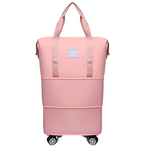 Rollende Reisetasche Mit Abnehmbaren Rädern Erweiterbarer Trockener Nassseparations Reisebotten Sportgepäckbeutel Für Frauen Und Männer Mit Rädern Gepäck von TENYELE