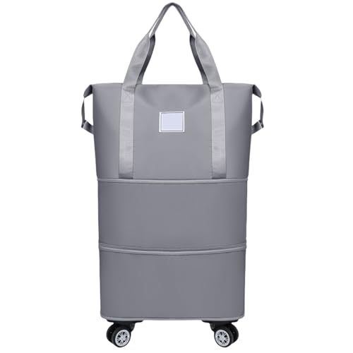 Rollende Reisetasche Mit Abnehmbaren Rädern Erweiterbarer Trockener Nassseparations Reisebotten Sportgepäckbeutel Für Frauen Und Männer Mit Rädern Gepäck von TENYELE