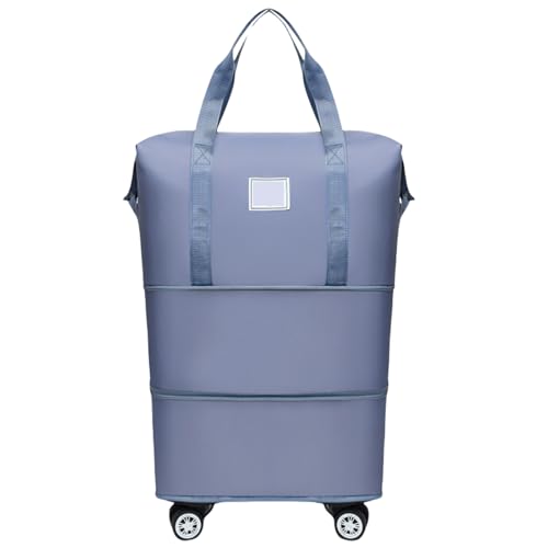 Rollende Reisetasche Mit Abnehmbaren Rädern Erweiterbarer Trockener Nassseparations Reisebotten Sportgepäckbeutel Für Frauen Und Männer Mit Rädern Gepäck von TENYELE