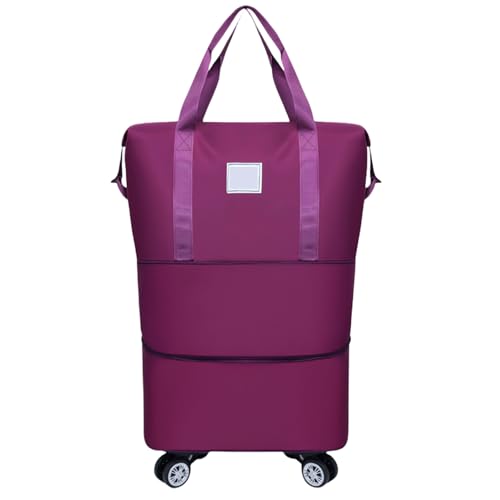 Rollende Reisetasche Mit Abnehmbaren Rädern Erweiterbarer Trockener Nassseparations Reisebotten Sportgepäckbeutel Für Frauen Und Männer Mit Rädern Gepäck von TENYELE