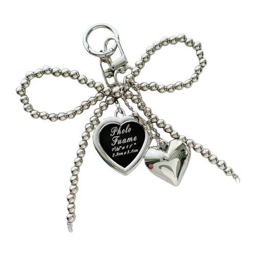 Schöne Herzschlüsselkettenbögen Schlüsselrolle Autoschlüsselkette Rucksack Handtasche Charm Korean Styles Bag Anhänger Ornamente Auto Schlüsselkette Herz Keychain Koreanische Stile Anhänger Bögen von TENYELE