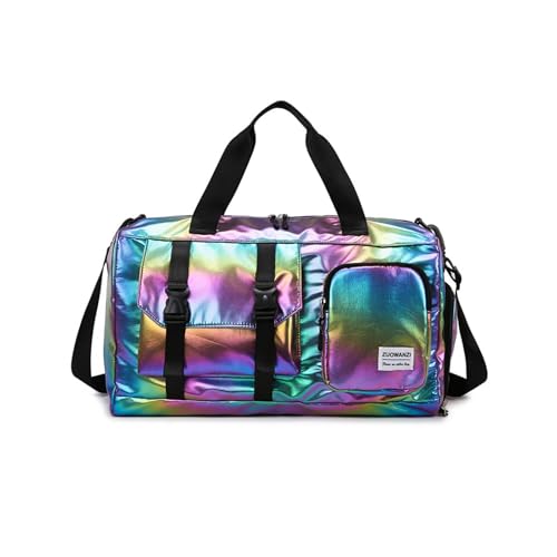 Simple Turnbeutel Große Kapazität Reisetasche Weekender Gepäck Fitness mit Trocken-Nass-Trennung Übernachtung Gepäck Gym mit Trocken- und Nass-Trennung Fitness, Farbe: Schwarz., Mass Beauty von TENYELE