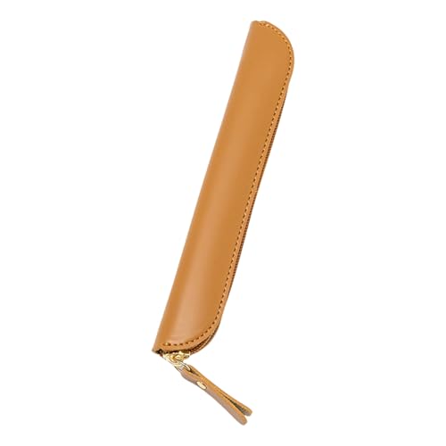 Stiftkoffer PU Leather Pen Case Home Protective Sleeve Deckt Bleistifthalter Schreibtisch Zubehör Für Büroschule Bleistiftbeutel Schreibtisch Organisatoren von TENYELE