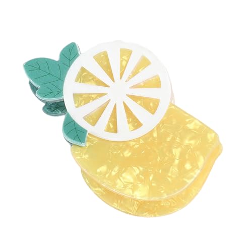 Stilvolle PVC-Haarklammer in Obstform, einzigartiges Damen-Haarspangen, Haar-Accessoire für tägliche Ausflüge und lässige Zusammenkünfte von TENYELE