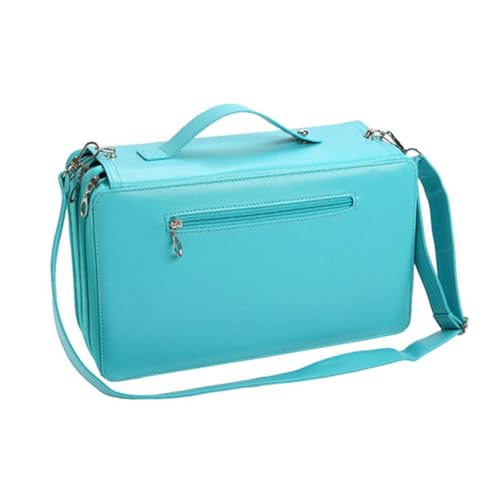 TENYELE 120 Marker-Aufbewahrungstasche mit verstellbarem Schultergurt, hohe Kapazität, Marker-Organizer, Tragetasche für Künstler, Studenten, Outdoor-Malzubehör, seeblau TENYELE 120 Marker-Aufbewahrungstasche mit verstellbarem Schultergurt, hohe Kapazität, Marker-Organizer, Tragetasche für Künstler, Studenten, Outdoor-Malzubehör, seeblau von TENYELE