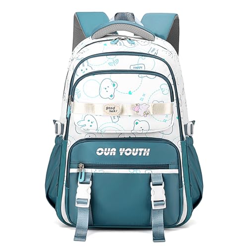TENYELE 2023 Rucksack Modebags Für Girl Splash Proof School Book Bag Backpack Doppelgurt Umhängetaschen Reiseschule von TENYELE
