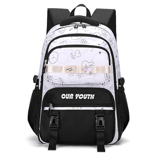 TENYELE 2023 Rucksack Modebags Für Girl Splash Proof School Book Bag Backpack Doppelgurt Umhängetaschen Reiseschule von TENYELE