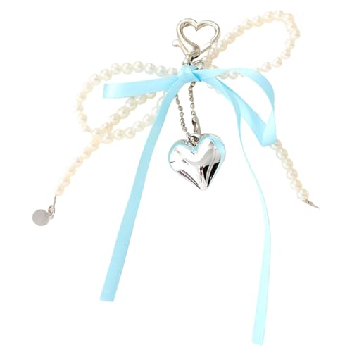 TENYELE Anspruchsvolle Bögen Schlüsselbauern Essentielles Charme Mode Herz Anhänger Tasche Accessoire Trendy Geldbörse Dekoration Hängende Origination Einzigartige Geldbörse Dekoration von TENYELE