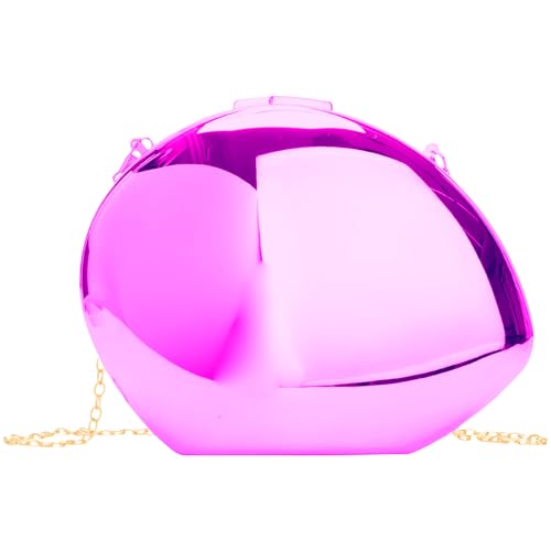 TENYELE Anspruchsvolle Damen Crossbody Geldbörse Abendtasche Kette Handtasche für Party Tragen und besondere Anlässe Kette Schultertasche, violett, One Size von TENYELE
