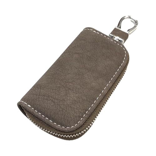 TENYELE Autoschlüsselkette Praktische Autoschlüsselbeutel Koreanische Koffer Wallet Mit Reißverschluss Lederbeutel Für Männer Frauen Fall Brieftasche Mit Reißverschluss Tragbarer Tasche Schlüsselbund von TENYELE