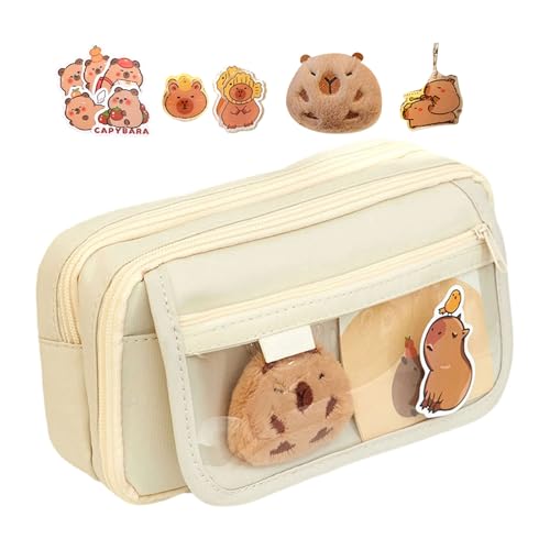 TENYELE Bleistiftbeutel Mit Großer Kapazität 9 Geschichtete Bleistiftkoffer Multi Kompartimente Leinwandbeutel Reisen Kosmetik Organizer Beutel Leinwandbeutel von TENYELE