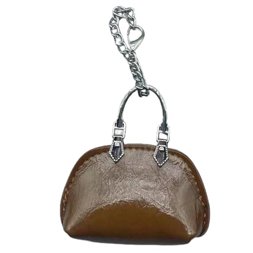 TENYELE Entzückende Lederschlüsselkäse Hängende Oramentautos Schlüsselhalter Für Kinder Und Erwachsene Handtasche Tasche Charme Praktischer Oramentleichter Schlüsselhalter von TENYELE
