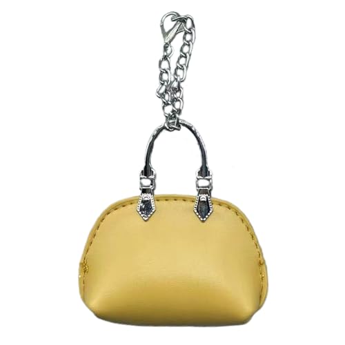 TENYELE Entzückende Lederschlüsselkäse Hängende Oramentautos Schlüsselhalter Für Kinder Und Erwachsene Handtasche Tasche Charme Praktischer Oramentleichter Schlüsselhalter von TENYELE