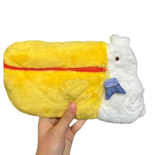 TENYELE Hübsche Stiftetasche, Schreibwaren-Tasche, Plüsch-Bleistiftetui, Kleingeldtaschen, Make-up, Schule, Bürobedarf für Mädchen, Schreibtisch-Organizer, Schreibwarenetui, Plüsch-Stifttasche für die von TENYELE