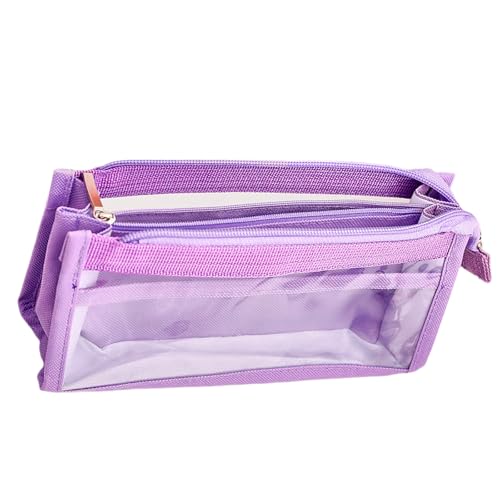 TENYELE Klarer Bleistiftkoffer 6-Schicht Bleistiftbeutel Großer Kapazität Stiftbeutel Cartoon Box Back to School Supplies for Girl von TENYELE