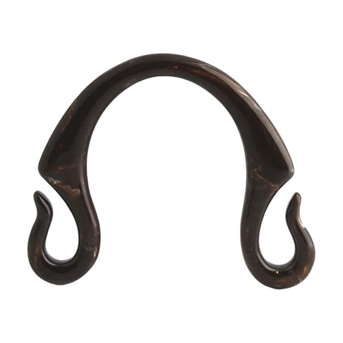 TENYELE Luxuriöse Hakenform Designs Harzhandtaschengriff Für Handgefertigte Geldbörsen Taschen Ersatz Machen Handwerksbedarf Accessoire von TENYELE