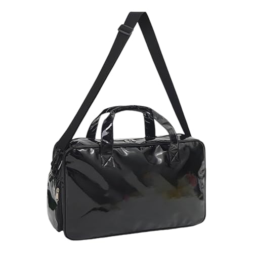 TENYELE Mehrzweck Übernacht Reise Umhängetasche Mit Engagierten Schuhen Aufbewahrung PU Leder Wochenendhandtasche Für Frauen Und Männer Herren Sporttasche von TENYELE