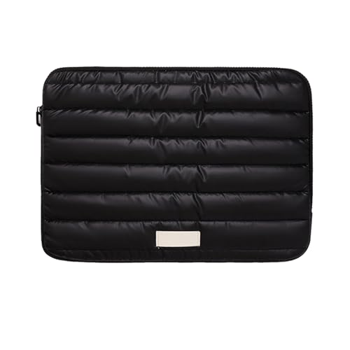 TENYELE Moderne Gesteppte Laptophülle 13 14 Zoll Mit Reibungsloser Reißverschluss Computer Speicherhülle Für Geschäfts Und Schüler Verwenden Wasserdichte Laptopbeutel von TENYELE