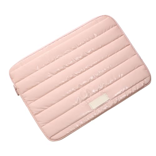 TENYELE Moderne Gesteppte Laptophülle 13 14 Zoll Mit Reibungsloser Reißverschluss Computer Speicherhülle Für Geschäfts Und Schüler Verwenden Wasserdichte Laptopbeutel von TENYELE