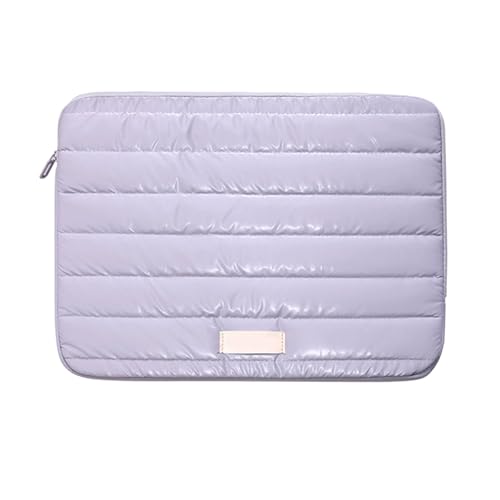 TENYELE Moderne Gesteppte Laptophülle 13 14 Zoll Mit Reibungsloser Reißverschluss Computer Speicherhülle Für Geschäfts Und Schüler Verwenden Wasserdichte Laptopbeutel von TENYELE