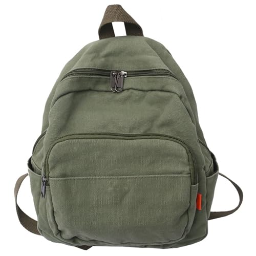 Solid Color Rucksack Girl Casual Daypacks Canvas Schülerschule Reise Ästhetische Leinwand Schülern School Solid Farb Ästhetik von TENYELE