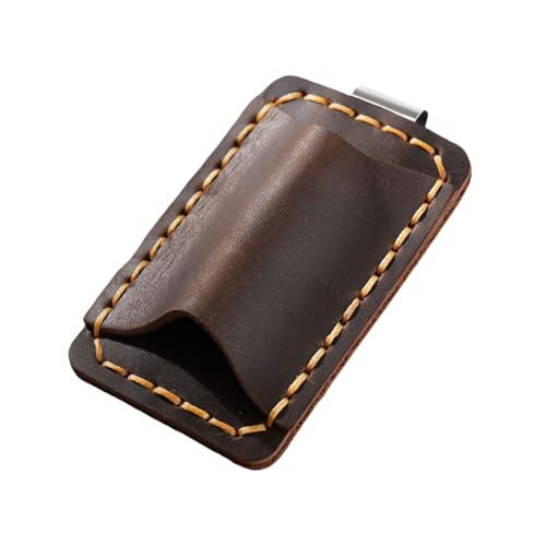 TENYELE Stifthalter Mit Clip 1.7x2.8inch Leder Notebook Single Slot Sleeve Für Journal Planer Notebook Stiftkoffer von TENYELE