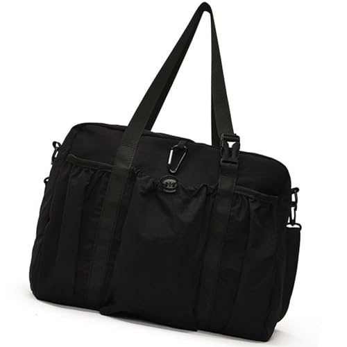 Toted Geldbörse Crossbody Taschen mit Tasche Tragegriff oben Schulterhandtaschen Satchel Bag Trendy Umhängetasche Toted für Frauen Handtasche, Schwarz , One Size von TENYELE