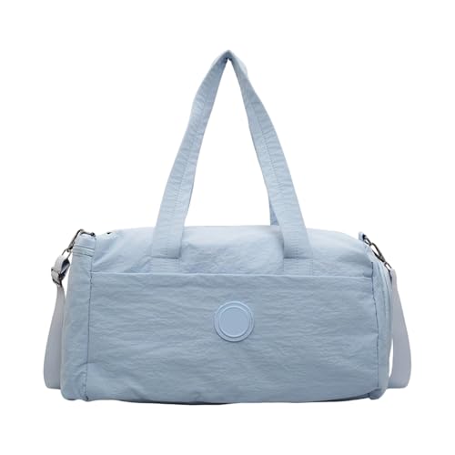 Turnbeutel mit Schuhfach Übernachtungstasche Training Sport Große Kapazität Reise Weekender Fitness Reisegepäck Weekender Fitness Gym Sport für den täglichen Gebrauch, blau, Mass Beauty von TENYELE