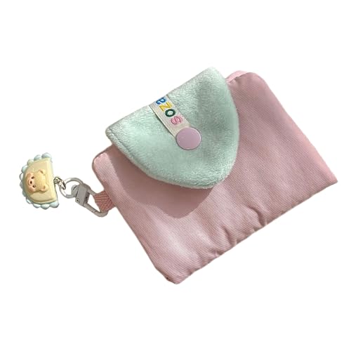 Weiche Kopfhörer- und Münzgeldbörse, Lippenstift-Aufbewahrungstasche, Kleingeldtasche für Erwachsene, die funktionale und einzigartige Zubehör-Kopfhörertasche suchen, B, Mass Beauty von TENYELE