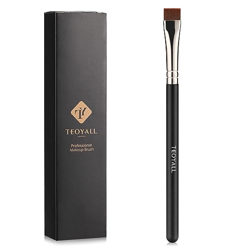TEOYALL dünner flacher Eyeliner-Pinsel, präziser Augenbrauen-Definierpinsel, Concealer-Pinsel zum Abdecken von Hautunreinheiten TEOYALL dünner flacher Eyeliner-Pinsel, präziser Augenbrauen-Definierpinsel, Concealer-Pinsel zum Abdecken von Hautunreinheiten von TEOYALL