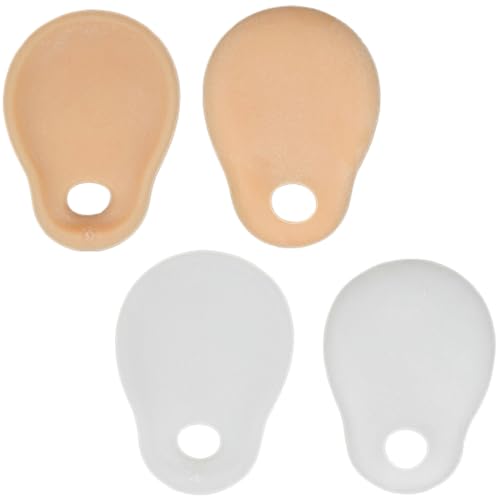 TEOZBLU 4 Stück Hallux Valgus Korrektur, Zehenspreizer, Hallux Valgus Transparent, Zehentrenner Silikon, Toe Separator für Bunion Korrektur, Ballenschutz für Großzehe, für Männer und Frauen von TEOZBLU