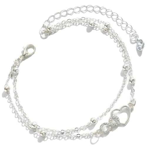 TEOZBLU Armband Damen, Verstellbar Armkette Valentinstag Muttertag Geburtstags Weihnachten Geschenk für Sie Frauen Freundin mama von TEOZBLU
