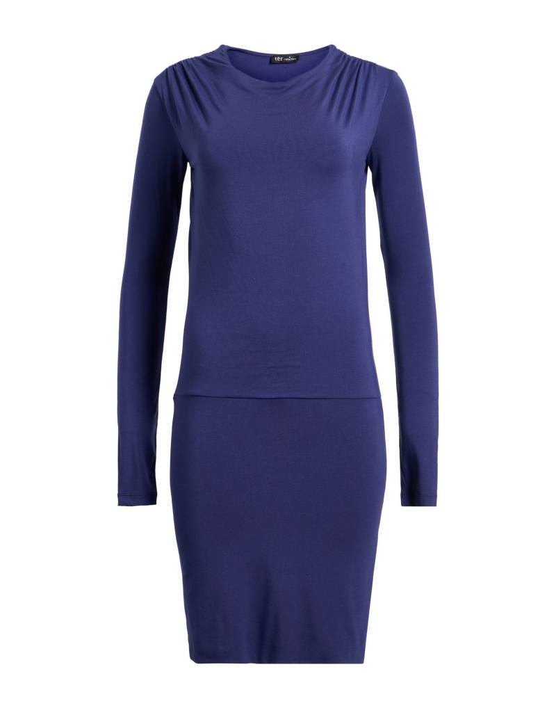 TER DE CARACTÈRE Mini-kleid Damen Dunkelviolett von TER DE CARACTÈRE