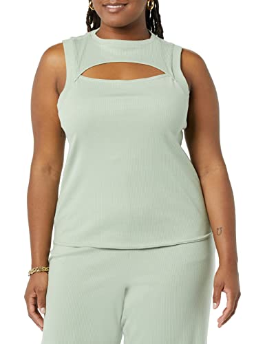 TEREA Ava Tanktop für Damen, Cut-Out-Detail, Desert Sage, Größe M von TEREA