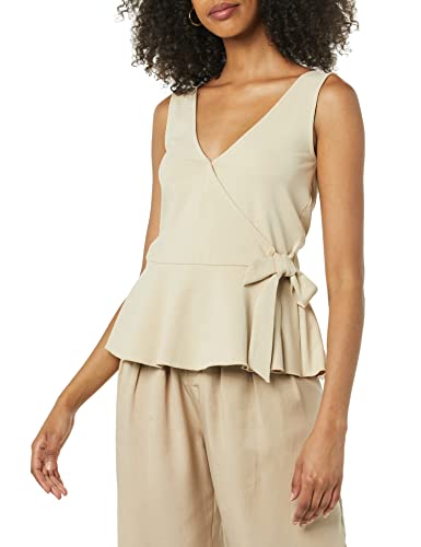 TEREA Kiara Tanktop für Damen, Chorhemdstil, mit Schößchen, Hummus, Größe 4XL Große Größen von TEREA