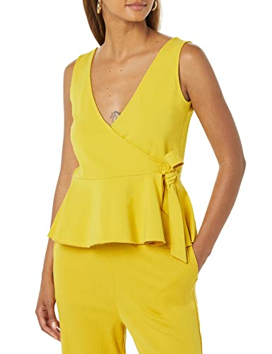 TEREA Kiara Tanktop für Damen, Chorhemdstil, mit Schößchen, Lemon Curry, Größe 5XL Große Größen von TEREA