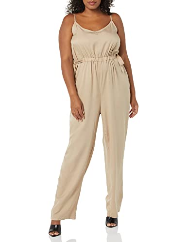 TEREA Millie Jumpsuit für Damen, mit Trägern, Hummus, Größe L von TEREA