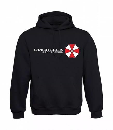 TERETdetv Umbrella Corporation Mens Hoodie I Hooded Sweatshirt I Hooded Sweatshirt Up to 3XL Black XL von TERETdetv