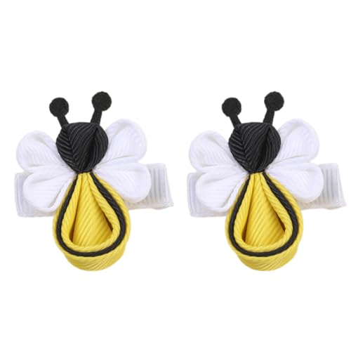 2 x bequeme Blumenschleifen, Haarspangen verleihen jeder Frisur einen Cartoon-Touch, bequemes Haar-Accessoire für Damen von TERNCOEW