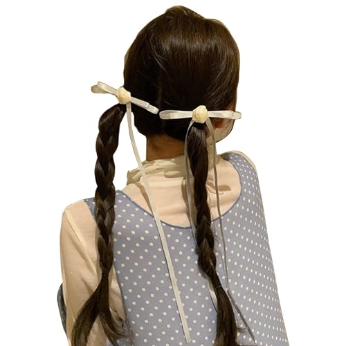 Haarspangen mit kleinen Rosen und Schleife, für Kinder, Mädchen, Frühling, Camping, Fotografie, Haarspangen, Stoff, Haarspange für Damen, dünnes Haar, Haarstyling, Schleife, 1 Stück / 2 Stück von TERNCOEW