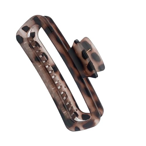 Professionelle Haarspange für Damen, rutschfest, quadratisches Kiefer-Design, übergroßes Schildpatt-Muster, praktische Harz-Haarnadel, modisch, mattes Finish, Haarspange von TERNCOEW