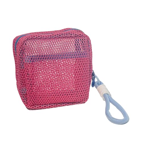 Stilvoller Dopamines Kosmetik-Organizer mit großem Fassungsvermögen, geräumige Make-up-Tasche mit Reißverschluss und Griff, B von TERNCOEW