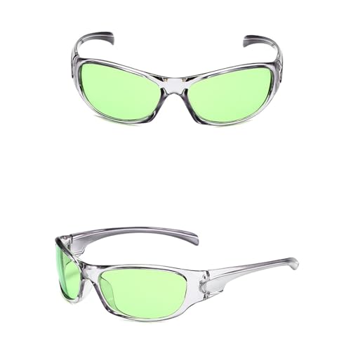 Subkultur-Sonnenbrille für Mädchen, Teenager, Subkultur, Karneval, Party, Fotografieren, Werkzeuge, Outdoor, Karneval, Camping, Dekoration, futuristische Sonnenbrille, futuristisch, übergroß, von TERNCOEW