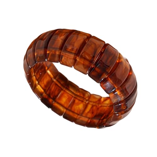 TERNCOEW Geometrische Kreise aus Acryl, stilvolles Mode-Armband, bequemes Design, lässiger bis formeller Outfit-Enhancer, minimalistischer geometrischer Schmuck für Damen, Einheitsgröße, Wie von TERNCOEW