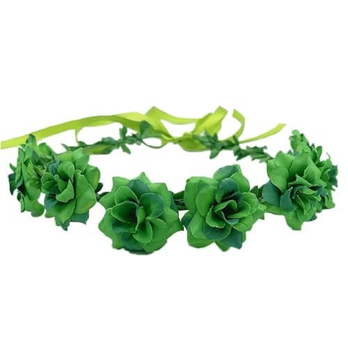 TERNCOEW Grünes Blumen-Haarband für Patrick Day, dekorativ, irischer Urlaub, Haarreif, Party-Requisiten, Festliches Haarschmuck, Urlaubs-Stirnband von TERNCOEW