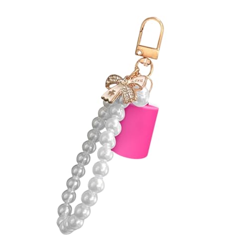 Travel Lip Balm Cover Keychain Attachment Fashion Clip Portable Carry For Beauty Gloss Holder Balm Holder Keyring von TERNCOEW