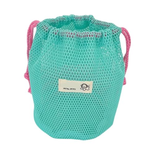 Verschleißfeste Polyester-Kosmetiktasche, stilvolle Netzgewebe, Reise-Organizer, Schnellzugriff-Verschluss für Reisen und den täglichen Gebrauch, Reise-Make-up-Organizer-Tasche, grün, Mass Beauty von TERNCOEW